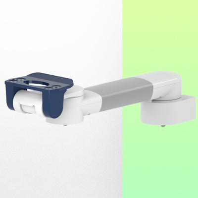 Bras Médicaux pour monitoring Plaque plongeante 5” pivotants et ajustables en profondeur