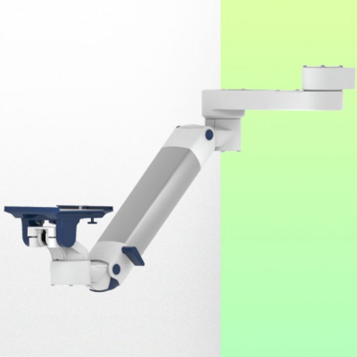Double Bras Médicaux pour écran pivotants et ajustables en hauteur et profondeur Position Haute