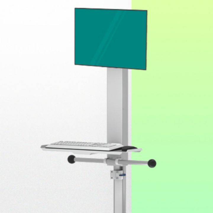 Bras Médicaux Combo Lift pour écran, clavier et souris ajustables en hauteur