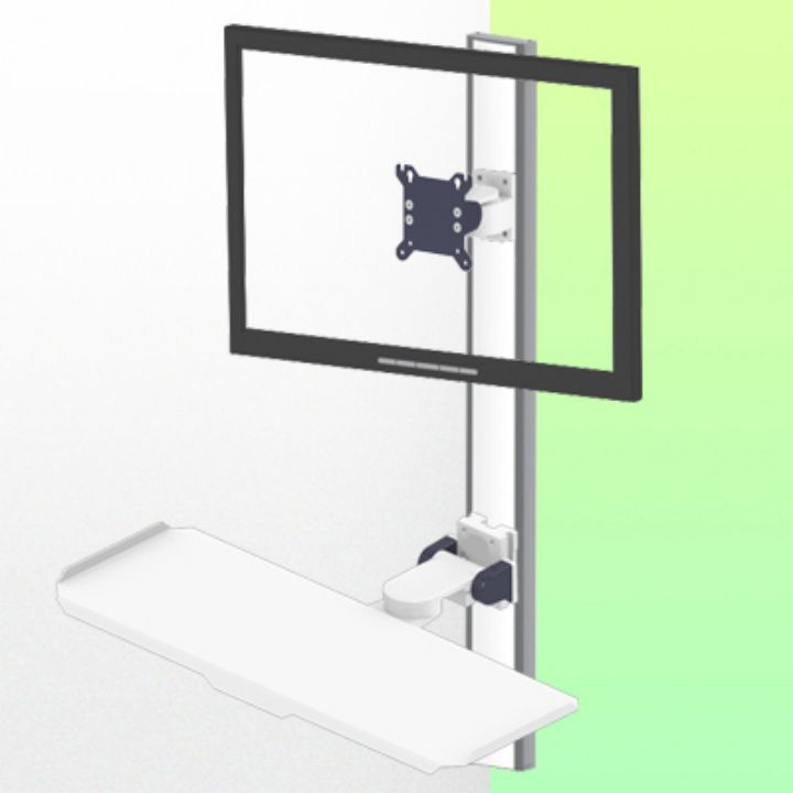 Bras Médicaux Combo Slim Line pour écran, clavier et souris
