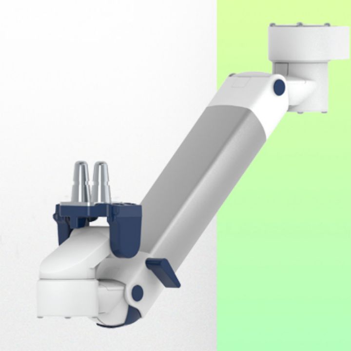 Bras Médicaux pour monitoring Plaque plongeante 5” pivotants et ajustables en hauteur, montage position haute