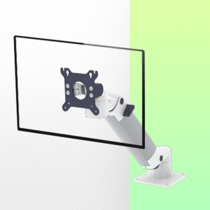 Bras Médicaux Informatique pour écran VESA 75/100 mm pour plan de travail ou chariot médical