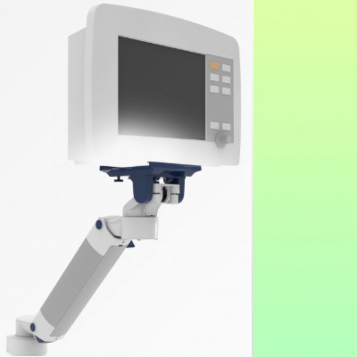 Bras Médicaux pour monitoring Plaque plongeante 5” pivotants et ajustables en hauteur