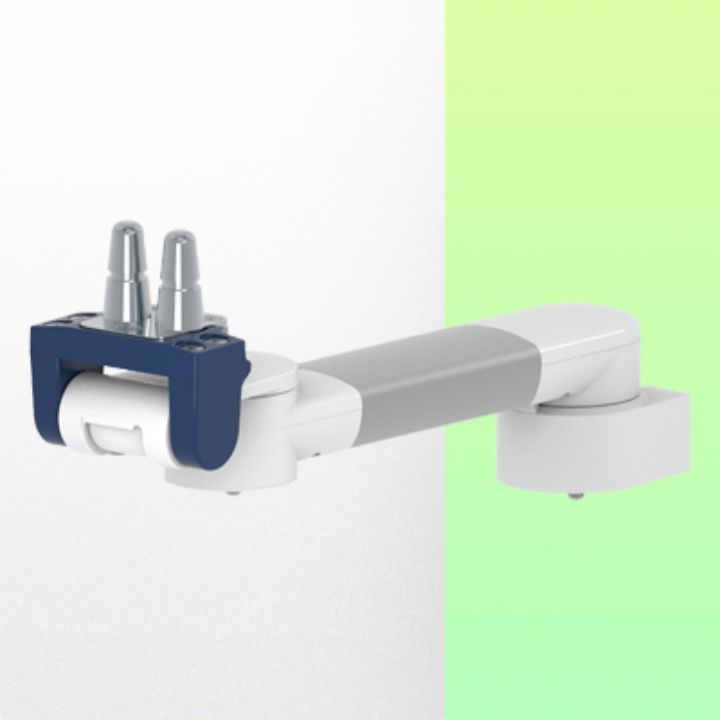 Bras Médicaux pour monitoring Plaque plongeante 5” pivotants et ajustables en profondeur